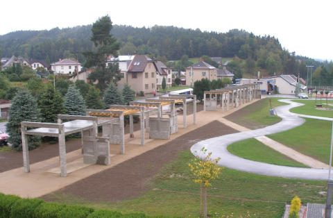 Koberovská promenáda před dokončením